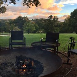 Fire Pit at Sunset