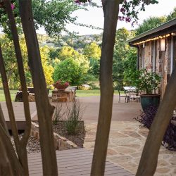 The Studio Side Walkway thru the Crape Myrtle